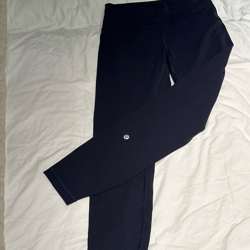 Navy Lululemon leggings size 8